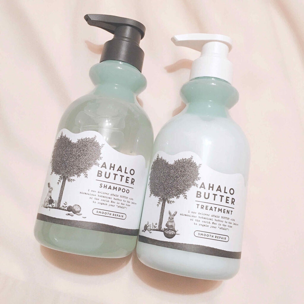 スムースリペア バターとハーブシロップのモコモコ泡シャンプー/バターとハーブミルクのさらさらトリートメント/AHALO BUTTER/シャンプー・コンディショナーを使ったクチコミ(2枚目)