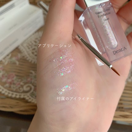 グリッターアイシャドウ/Dear.A/グリッターを使ったクチコミ(4枚目)