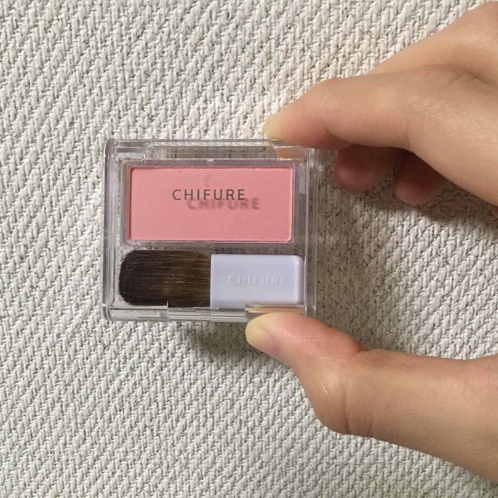 チーク カラー(ブラシ付)/ちふれ/パウダーチークを使ったクチコミ(1枚目)