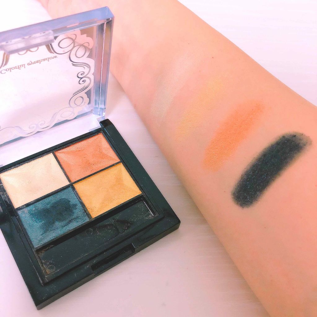 カラフルアイシャドウ/DAISO/アイシャドウパレットを使ったクチコミ(2枚目)