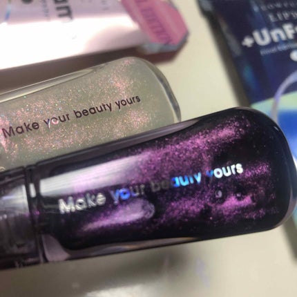 LIP38℃ +UnFrame<ホログラフィック>/UZU BY FLOWFUSHI/リップグロスを使ったクチコミ(2枚目)