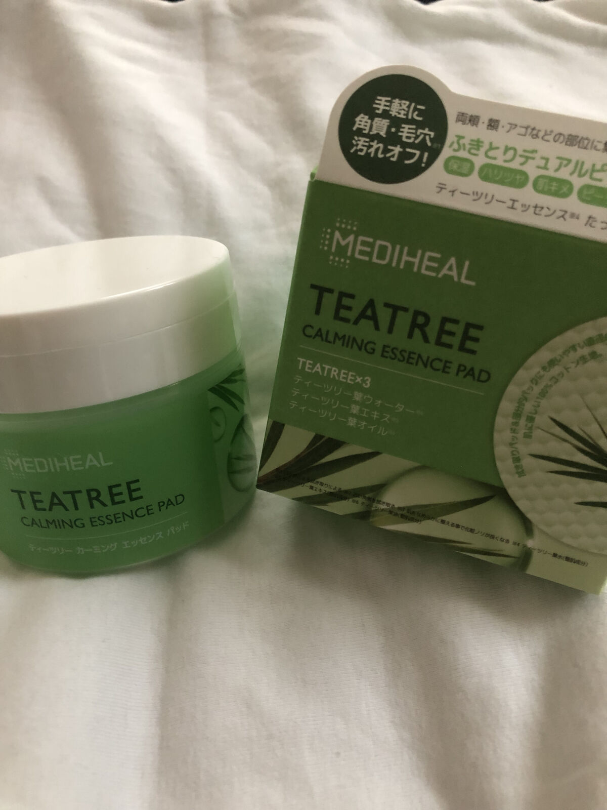 ティーツリーカーミングエッセンスパッド/MEDIHEAL/トナーパッドを使ったクチコミ（1枚目）