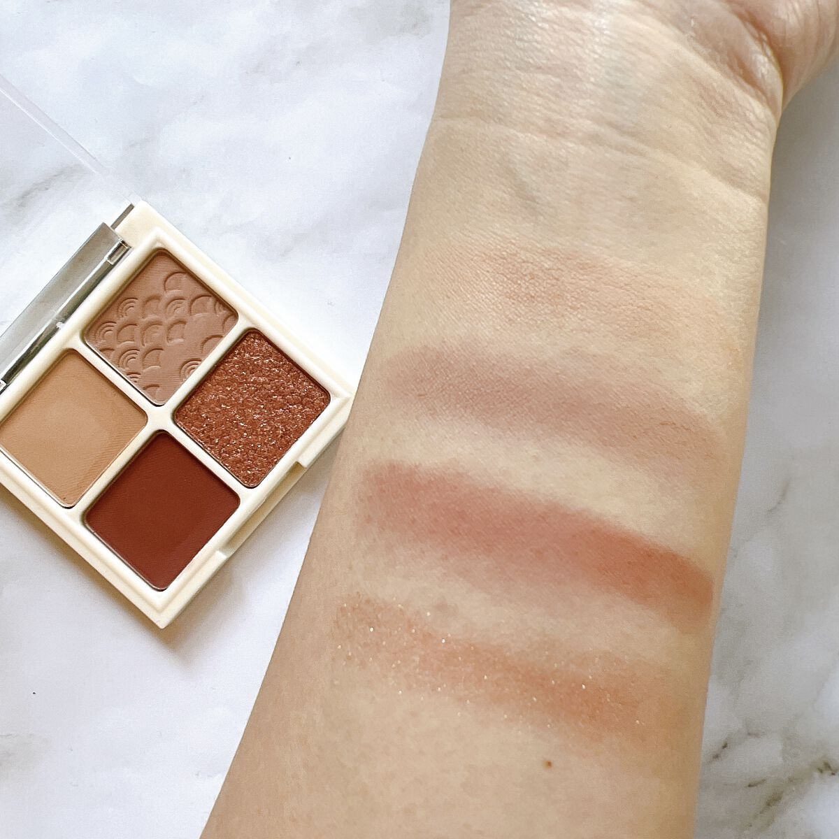 ザ ヘリテージ シャドウパレット SP2 ワームカメリア/MERZY/アイシャドウパレットを使ったクチコミ（3枚目）