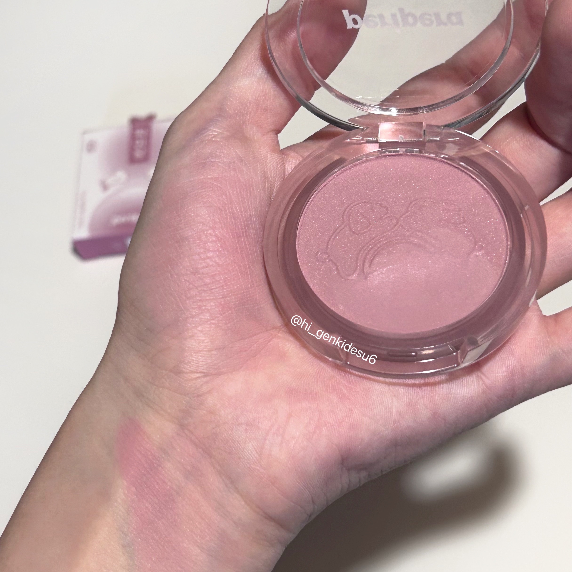 ピュア ブラッシュド サンシャイン チーク/PERIPERA/パウダーチークを使ったクチコミ（1枚目）