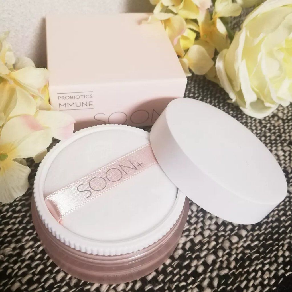 SOON+ プロバイオティクスミューンパウダー/soon＋/ルースパウダーを使ったクチコミ（2枚目）