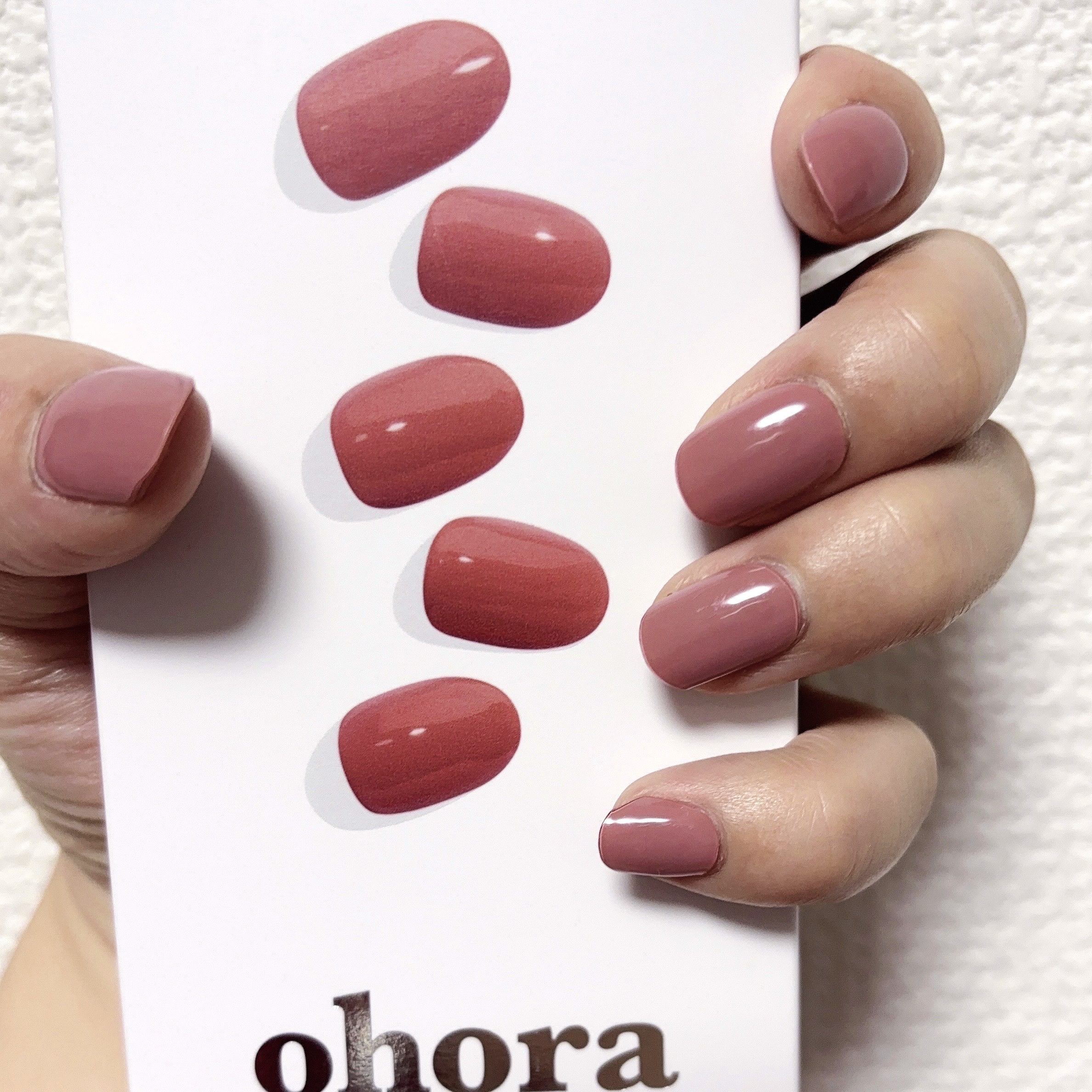 セミキュアジェルネイル（ハンド） NB-029 N Ash Pink/ohora/ネイルシールを使ったクチコミ（1枚目）