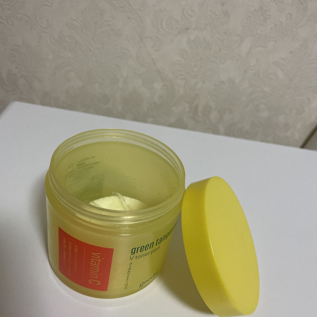 グリーンタンジェリン ビタCダークスポットケアパッド/goodal/トナーパッドを使ったクチコミ（3枚目）