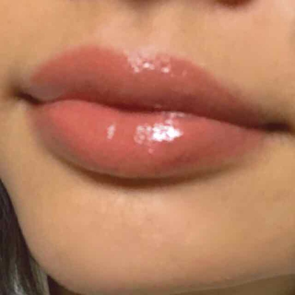 ボリュームバームリップ N BE382/インテグレート/口紅を使ったクチコミ（3枚目）