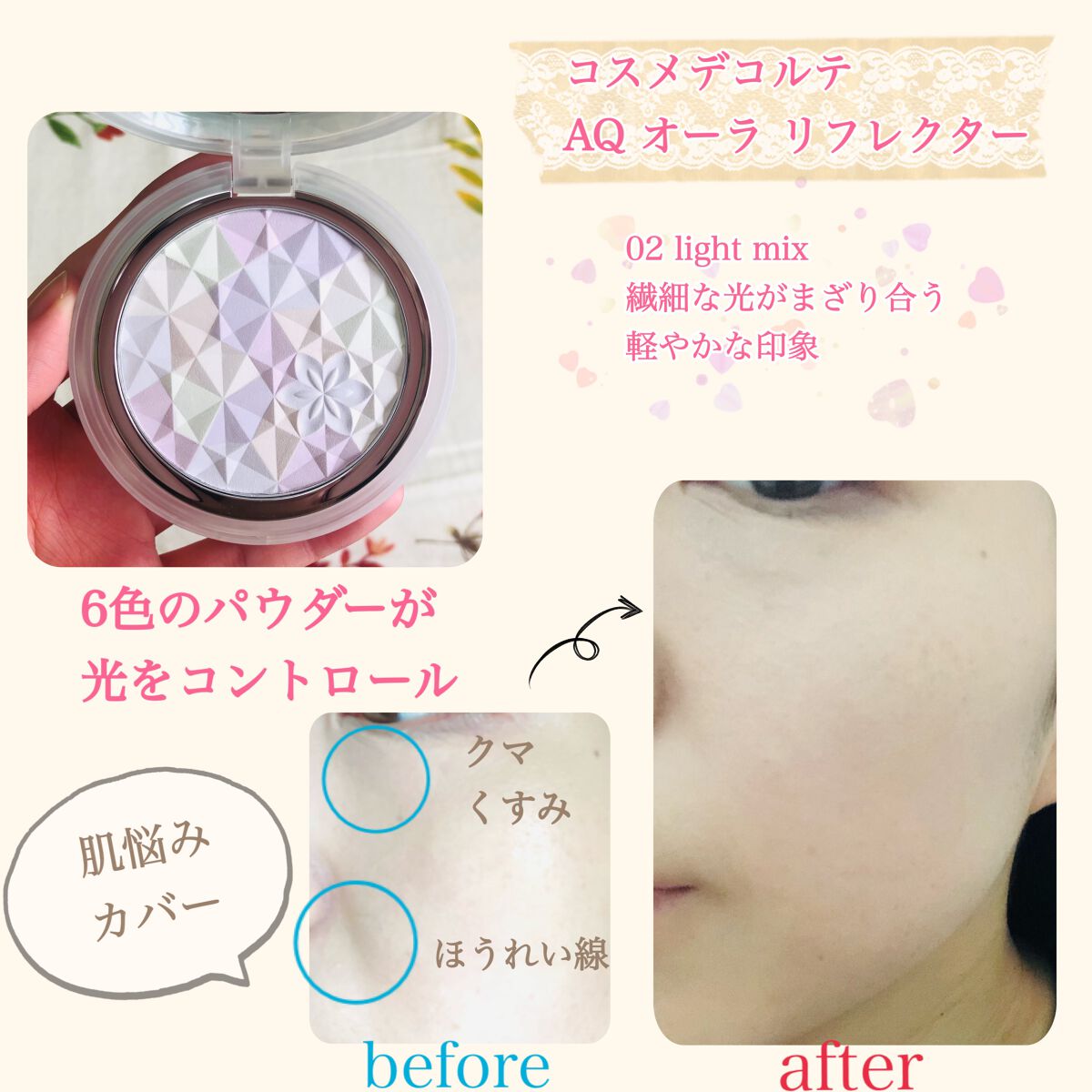 AQ オーラ リフレクター/DECORTÉ/プレストパウダーを使ったクチコミ(1枚目)