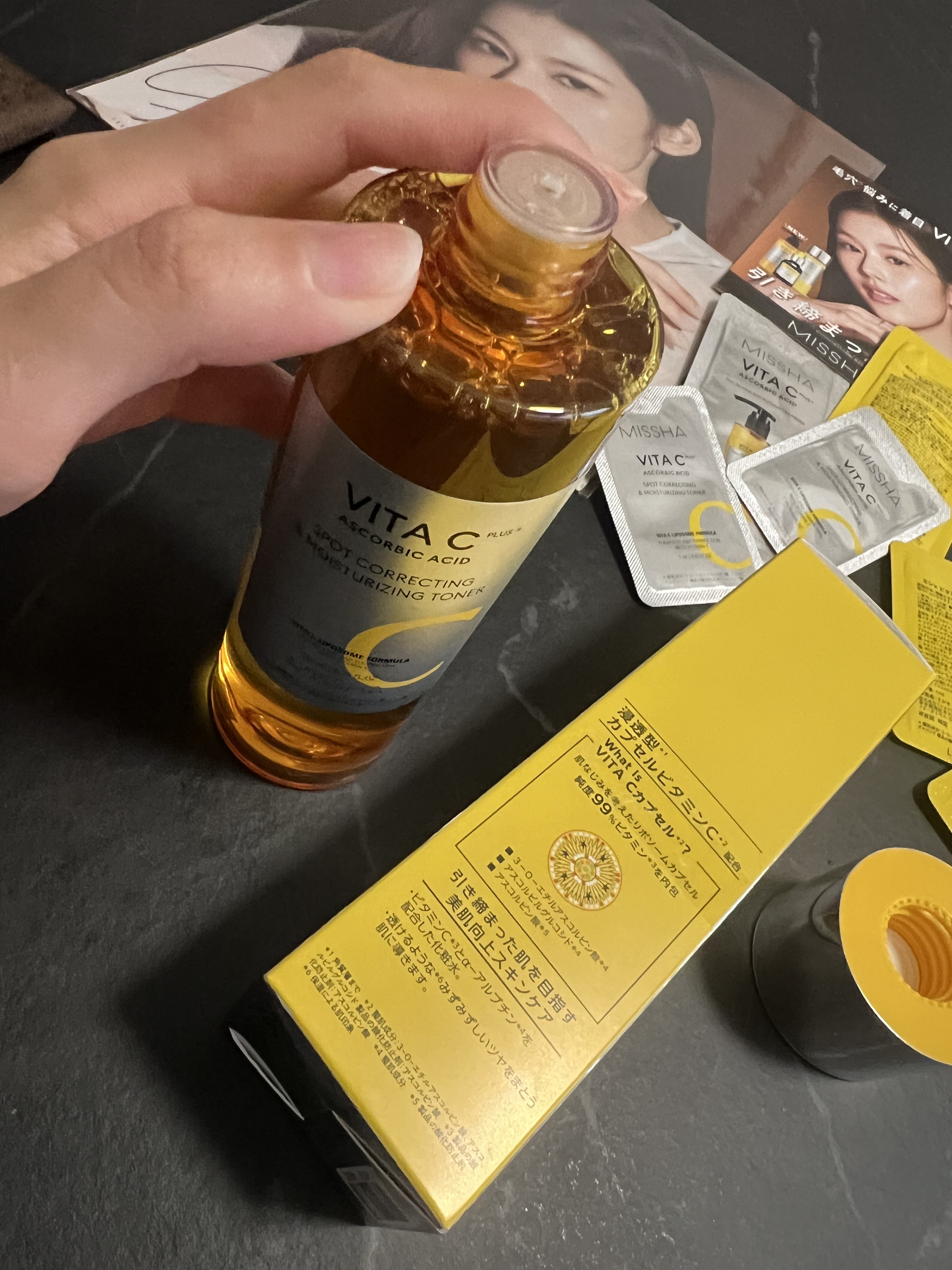 MISSHA ビタシープラス 化粧水のクチコミ「MISSHA
ビタシープラス 化粧水

じゃぶじゃぶ使えるコスパが良い化粧水みつけた！
クッシ.....」（3枚目）