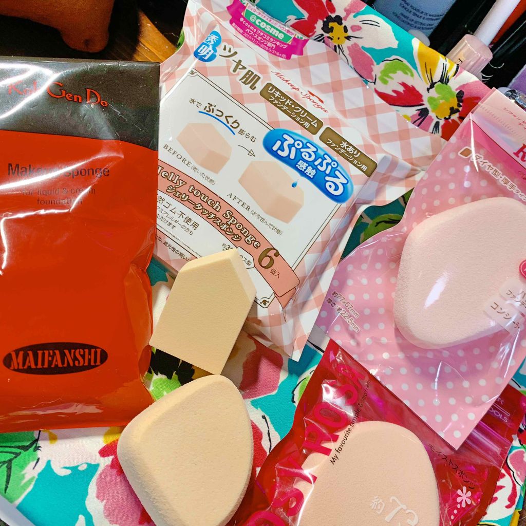 メイクアップスポンジ(リクイッド/クリーム ファンデーション用)/Koh Gen Do/パフ・スポンジを使ったクチコミ(1枚目)