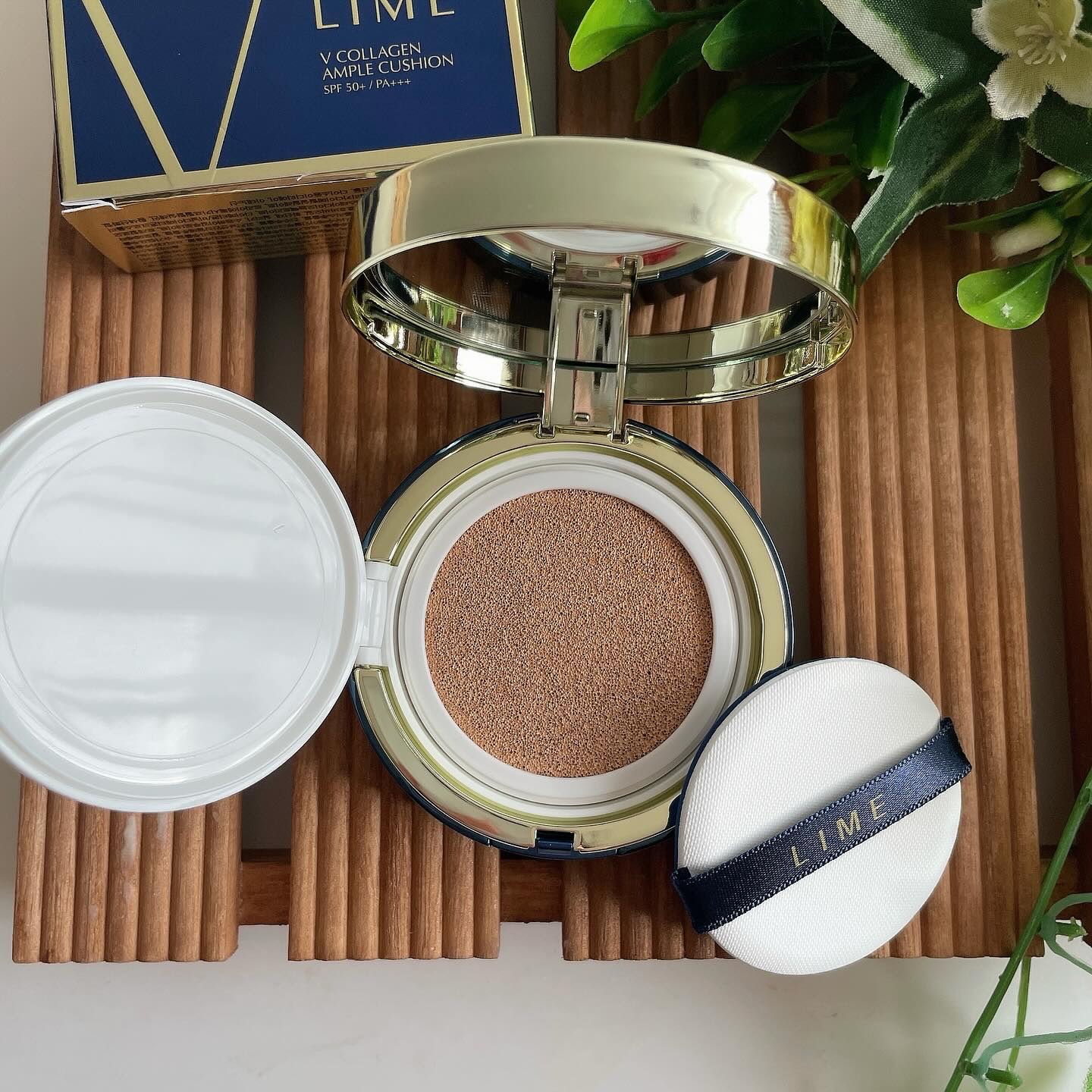 V コラーゲン アンプル クッション ＃10 Rose Beige/LIME/クッションファンデーションを使ったクチコミ（2枚目）