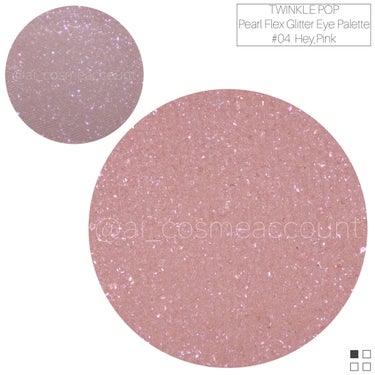 TWINKLE POP Pearl Flex Glitter Eye Palette ヘイ、ピンク/CLIO/アイシャドウパレットを使ったクチコミ（2枚目）