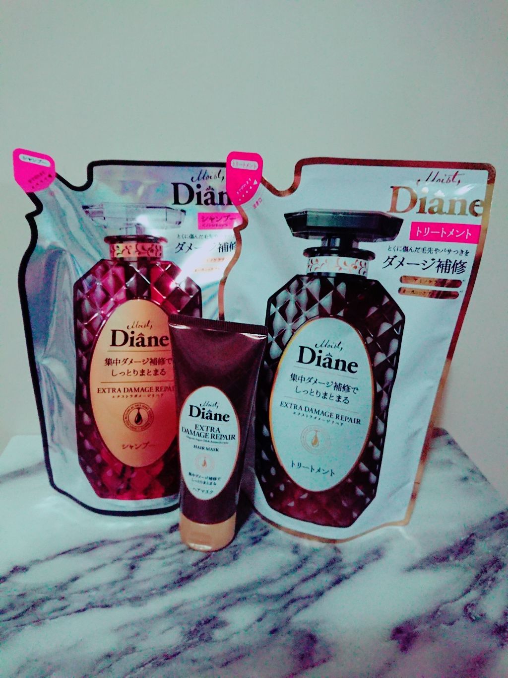 パーフェクトビューティ モイストダイアン エクストラダメージリペア シャンプー/トリートメント/ダイアン/市販シャンプーを使ったクチコミ（1枚目）