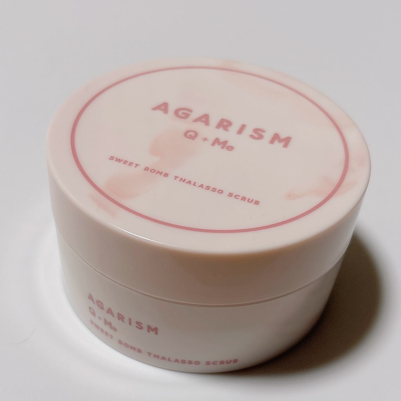 Q+Me スウィート ボム タラソ スクラブ/AGARISM/バスト・ヒップケアを使ったクチコミ（1枚目）