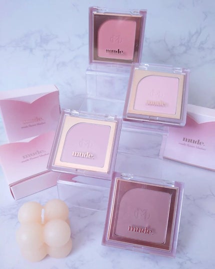 フラッターブラッシャー/mude/パウダーチークを使ったクチコミ(1枚目)