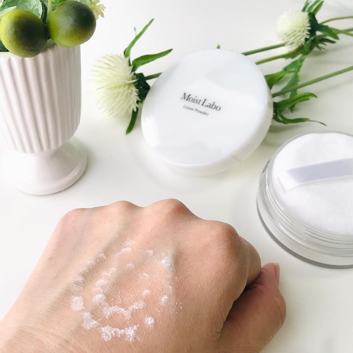 ルースパウダー<テカリ防止タイプ>/Moist Labo/ルースパウダーを使ったクチコミ(4枚目)