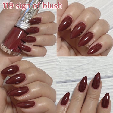 ネイルラッカー 119 sign of blush/JILL STUART/マニキュアを使ったクチコミ（3枚目）