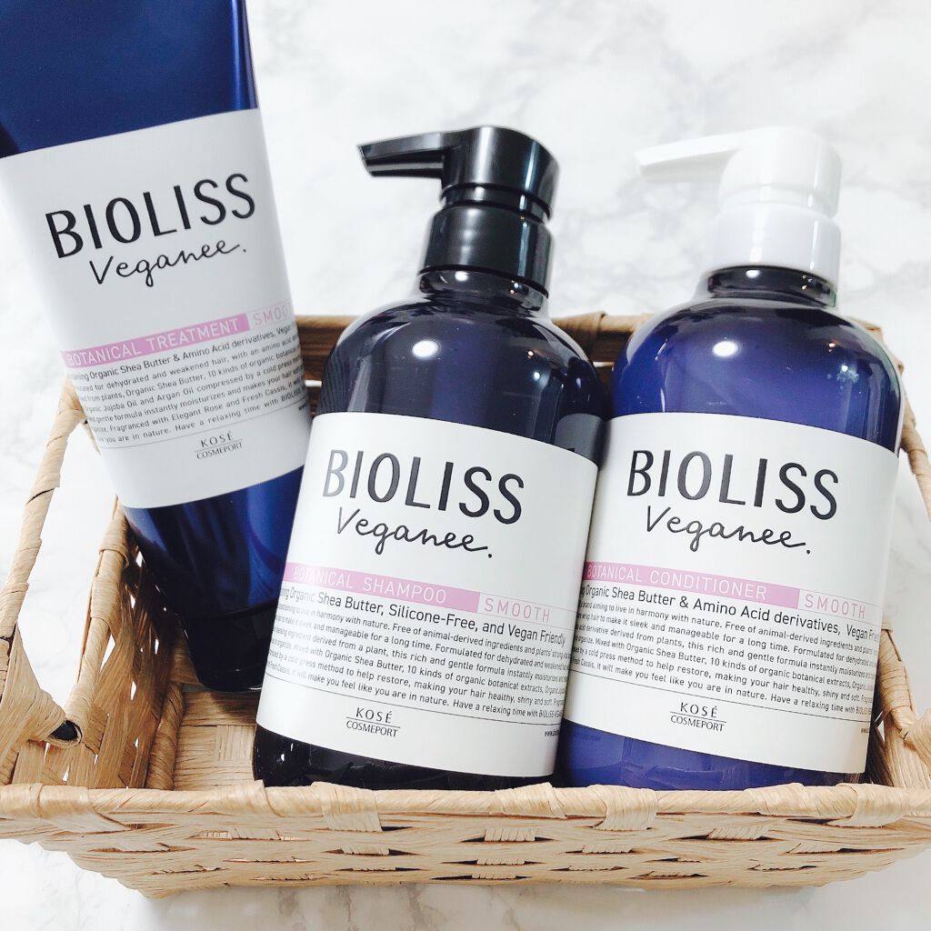 ボタニカル シャンプー／ヘアコンディショナー（スムース）		 ヘアコンディショナー/ビオリス ヴィーガニー/市販シャンプーを使ったクチコミ（1枚目）