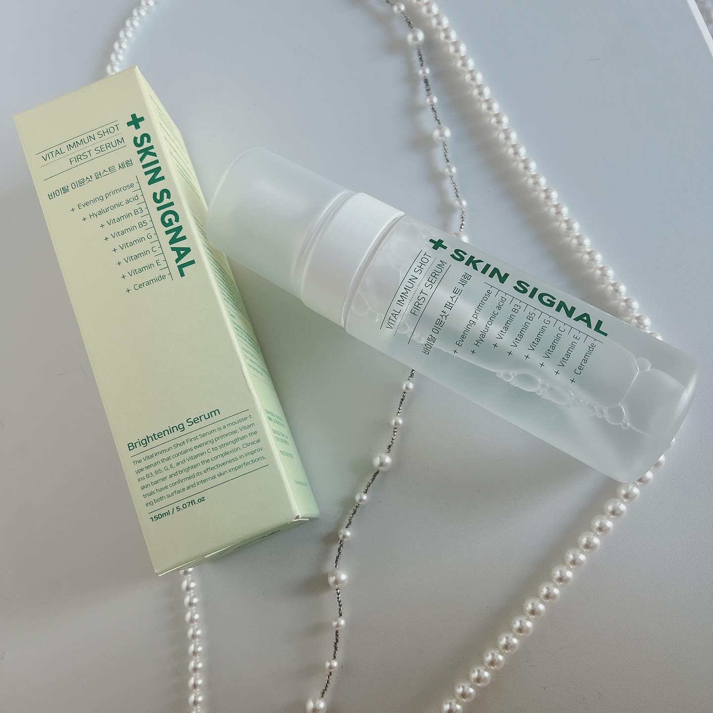 バイタルイミュンショットファーストバブルセラム/SKIN SIGNAL/美容液を使ったクチコミ（2枚目）