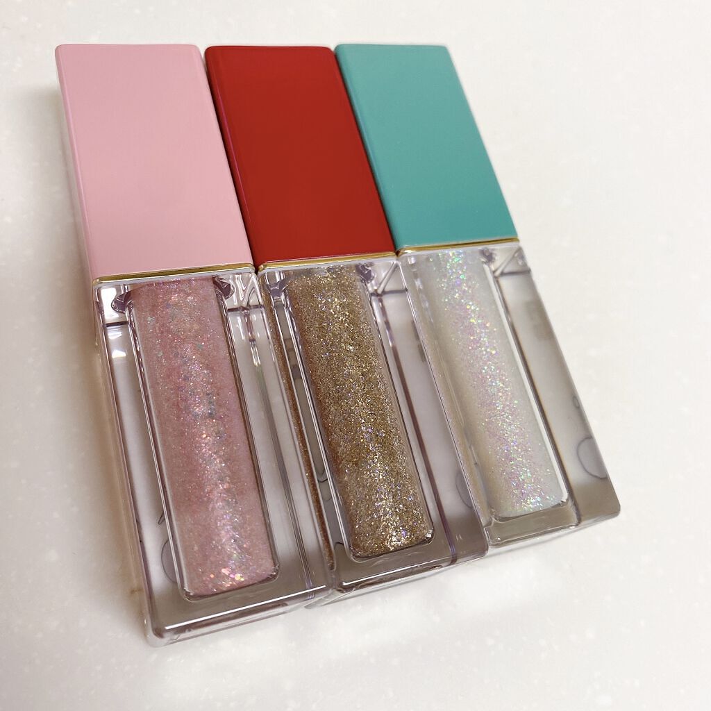 Cherry Love グリッター リキッドアイシャドウ P04 Shining Star/FlowerKnows/グリッターを使ったクチコミ（2枚目）