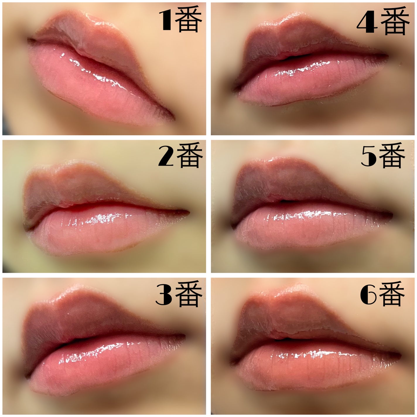 グラスティングカラーグロス/rom&nd/リップグロスを使ったクチコミ(5枚目)