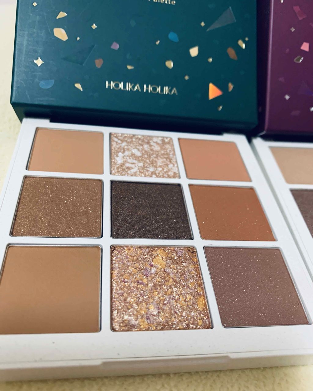 TERRAZZO Shadow palette/HOLIKA HOLIKA/アイシャドウパレットを使ったクチコミ（2枚目）
