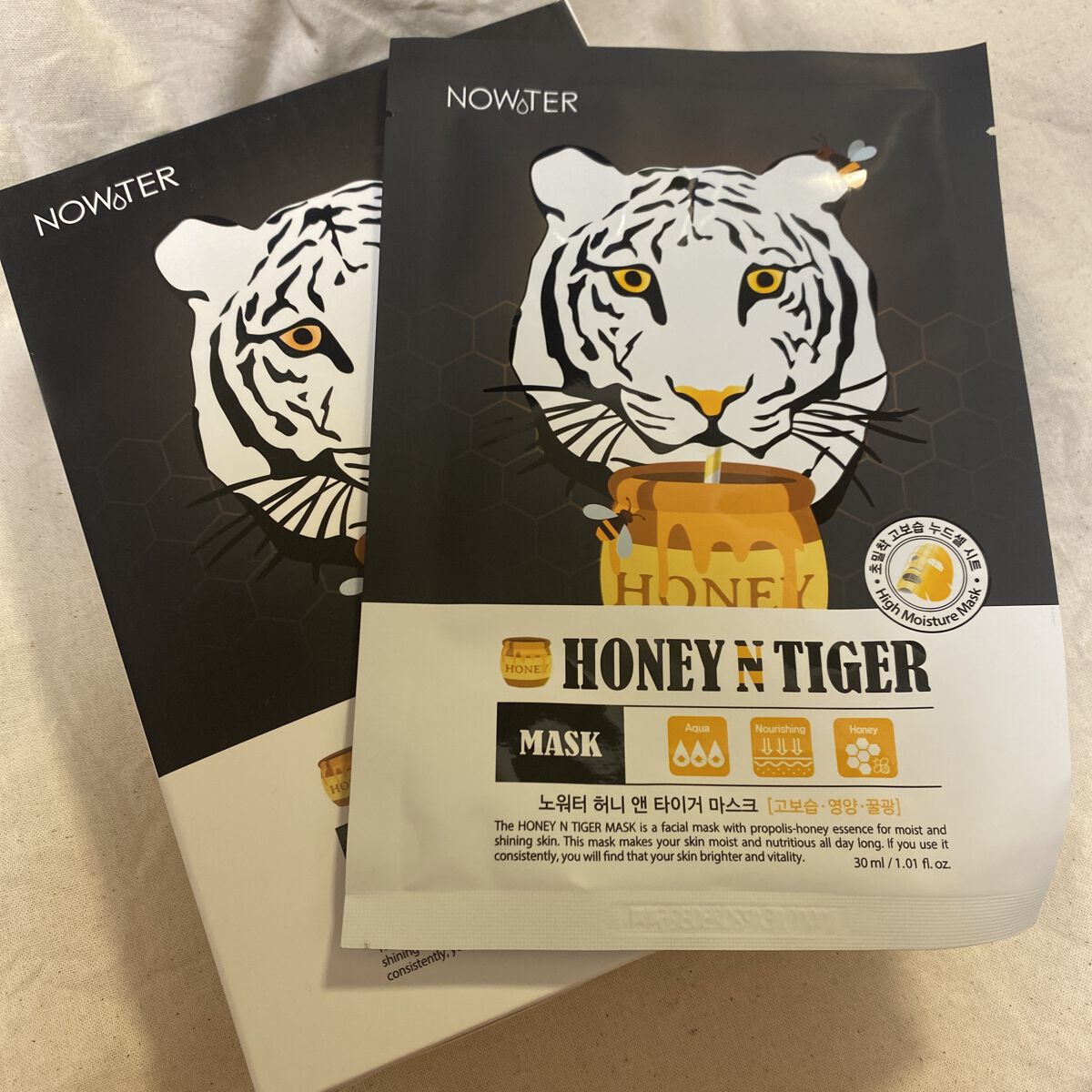 ハニータイガーマスク/NOWATER/シートマスク・パックを使ったクチコミ（1枚目）