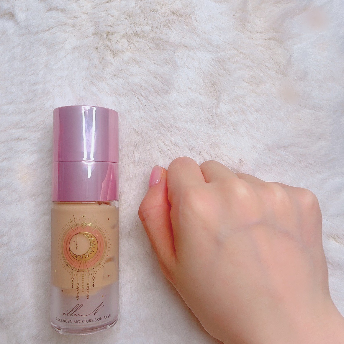 コラーゲンモイスチャースキンベース/illuN/化粧下地を使ったクチコミ（3枚目）