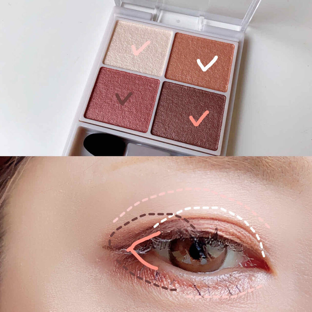 シルキースフレアイズ/キャンメイク/アイシャドウパレットを使ったクチコミ（3枚目）