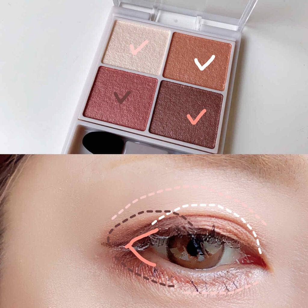 シルキースフレアイズ/キャンメイク/アイシャドウパレットを使ったクチコミ(3枚目)