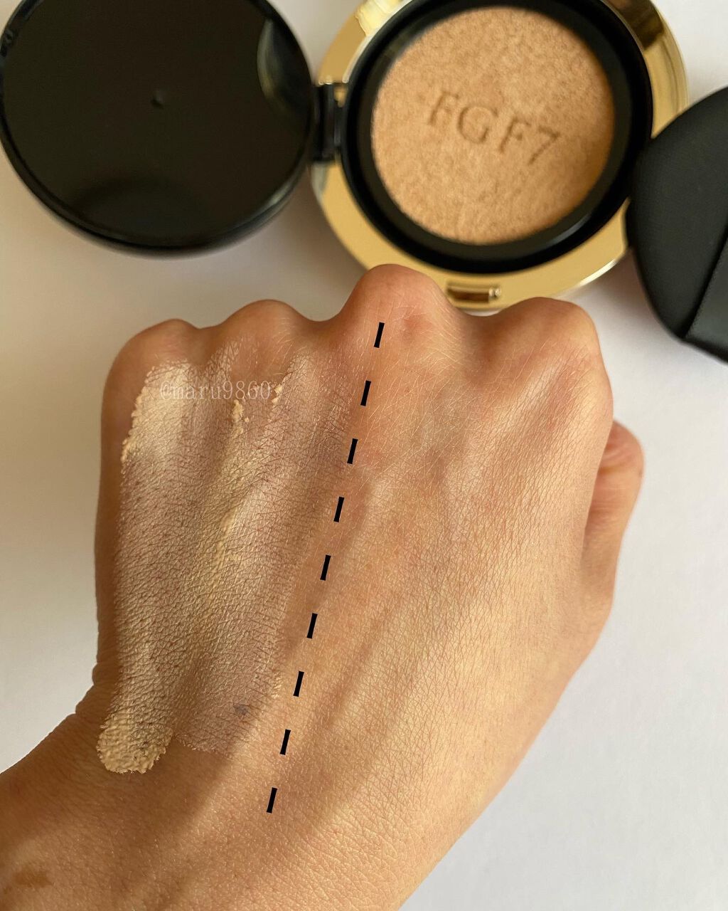 FGF7 ハイドロセルクッション/Coralhaze/クッションファンデーションを使ったクチコミ(8枚目)