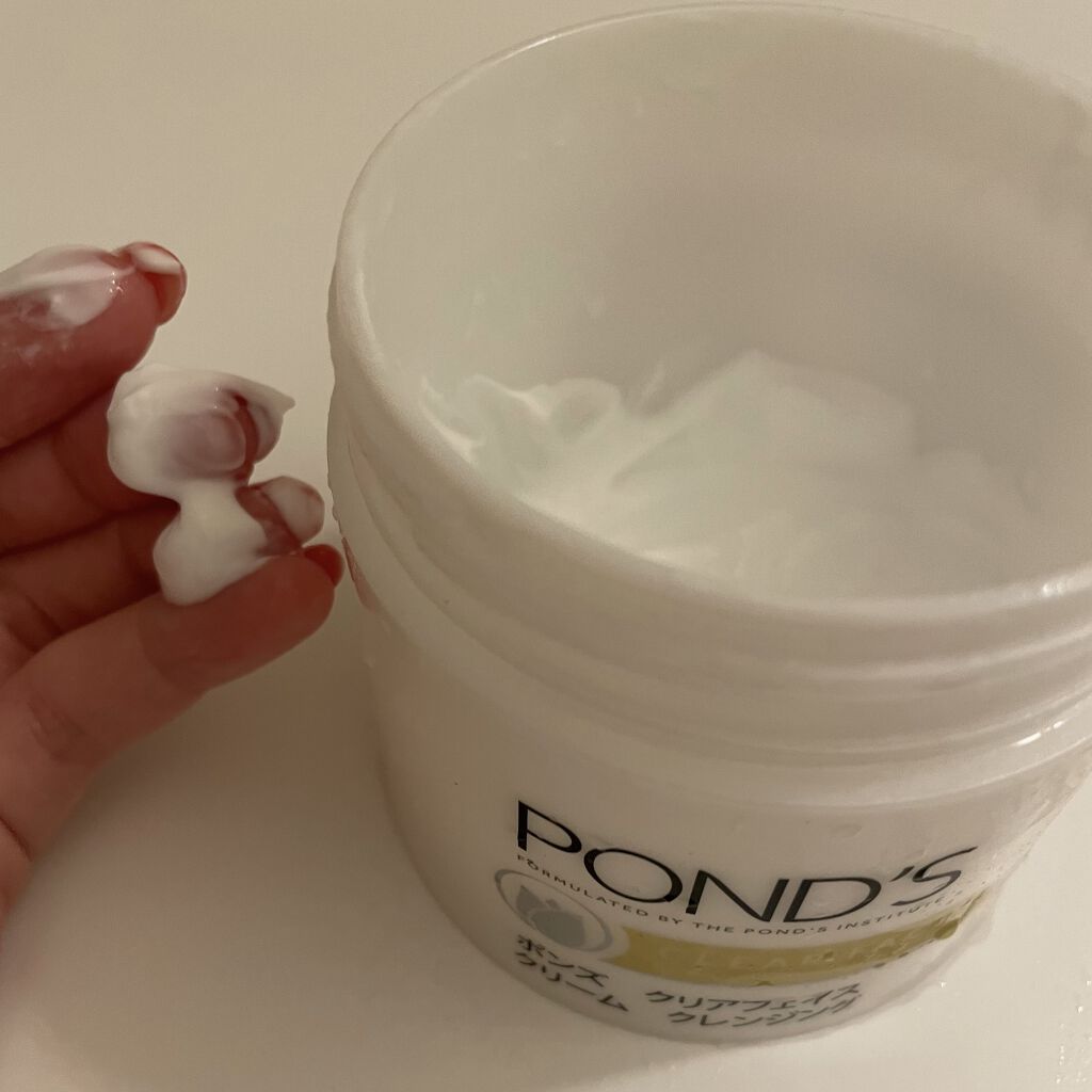クリアフェイス クリームクレンジング/POND'S/クレンジングクリームを使ったクチコミ（2枚目）