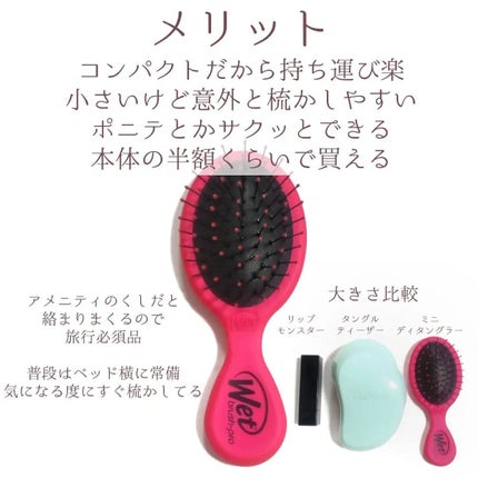 ウエットブラシ リルディタングラー パンチーピンク/ウェットブラシ/ヘアブラシを使ったクチコミ(5枚目)
