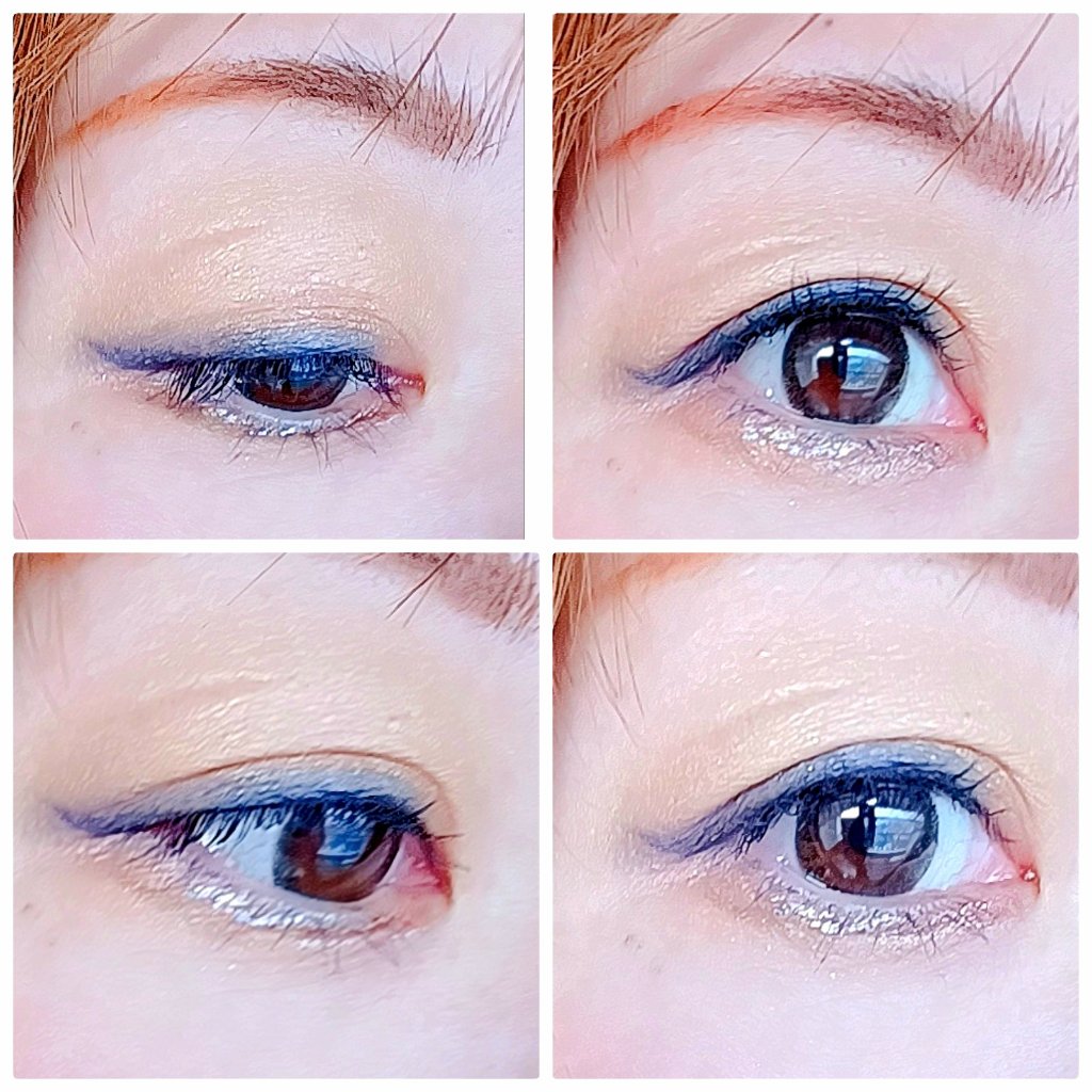 クレヨン アイカラー BL-4 ネイビー/Visée/スティックアイシャドウを使ったクチコミ（2枚目）