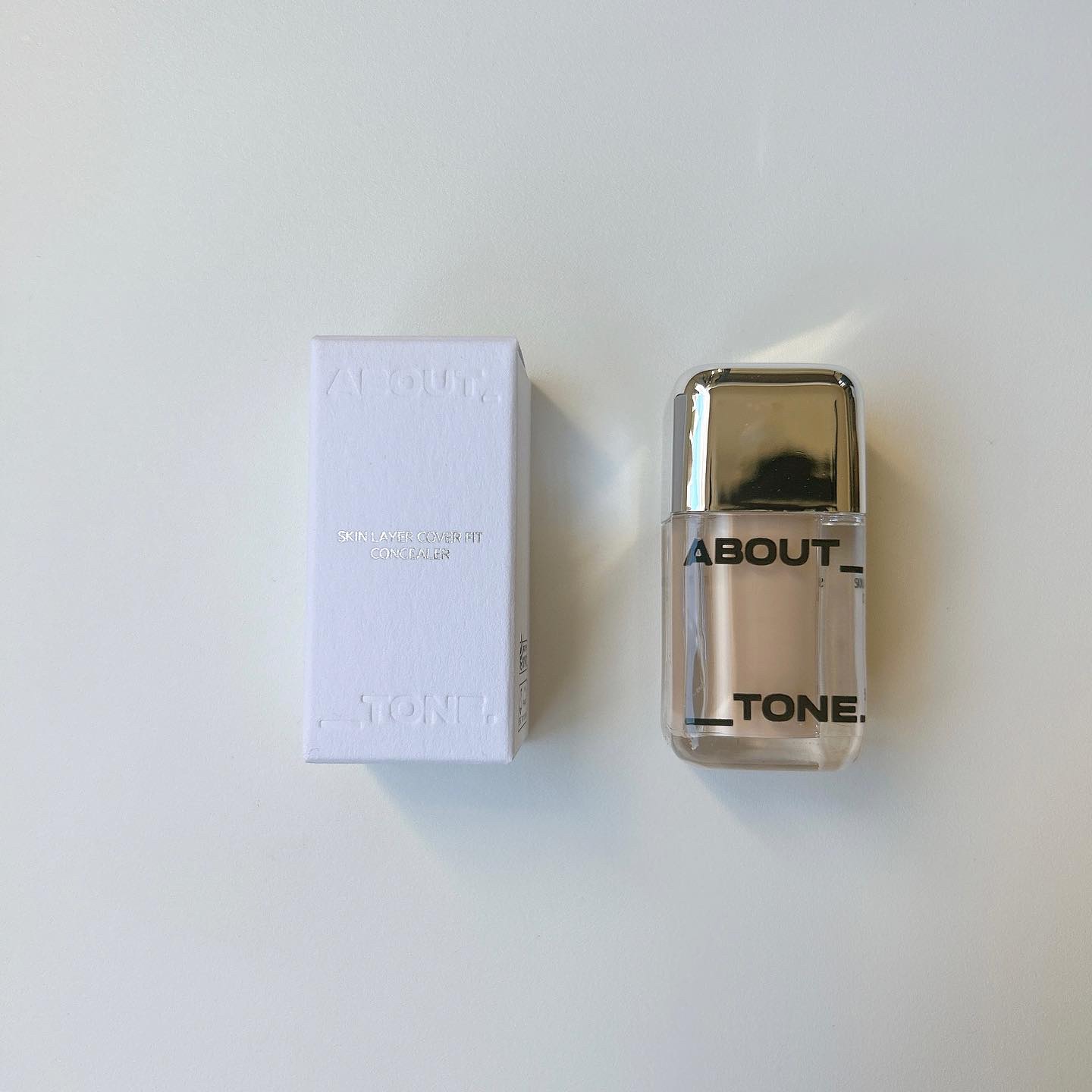 スキンレイヤーフィットファンデーション/ABOUT TONE/リキッドファンデーションを使ったクチコミ（3枚目）