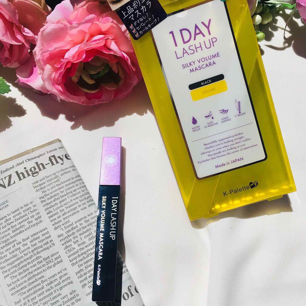 1DAY LASH UP シルキーボリュームマスカラa/K-パレット/マスカラを使ったクチコミ（1枚目）