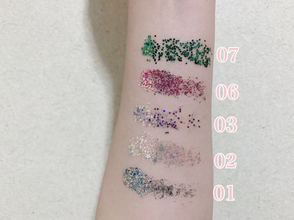 URGLAM GLITTER GEM/U R GLAM/ジェル・クリームチークを使ったクチコミ(4枚目)