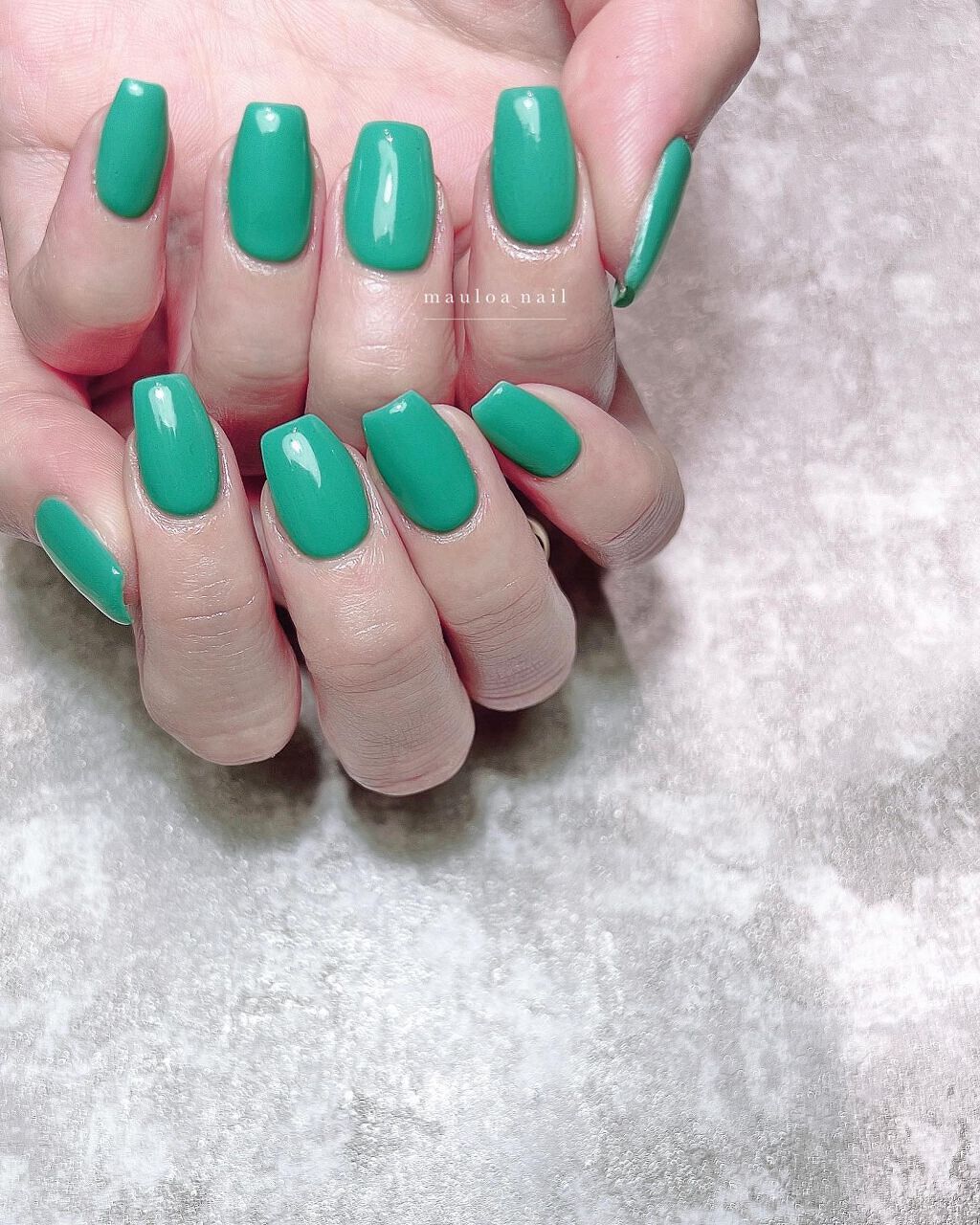 mauloa_nail on LIPS 「・可愛いすぎたお色のワンカラー💚いつもありがとうございます🥰・..」(1枚目)