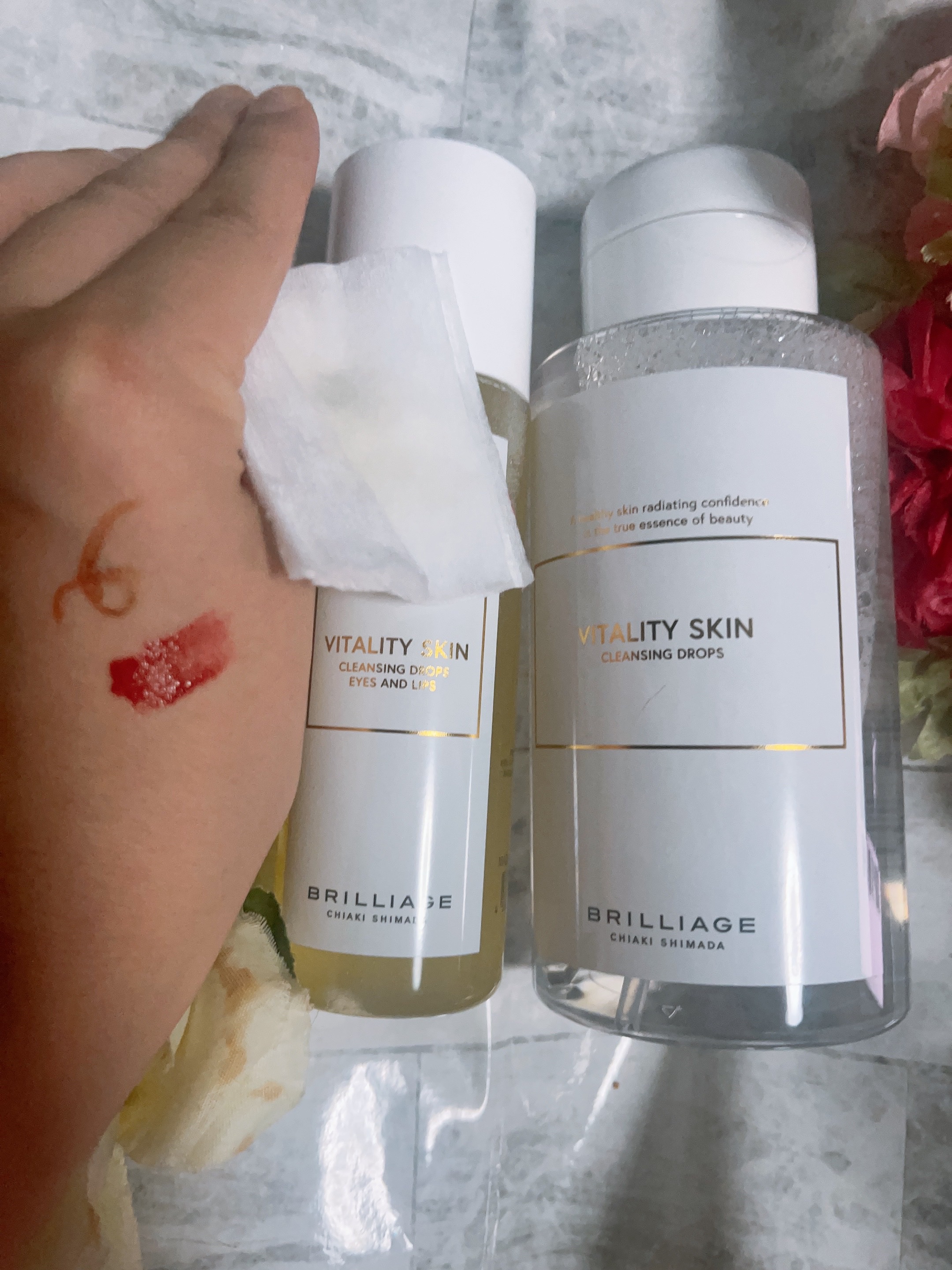 バイタリティ スキン クレンジングドロップス (クレンジングウォーター)/ブリリアージュ/クレンジングウォーターを使ったクチコミ（2枚目）