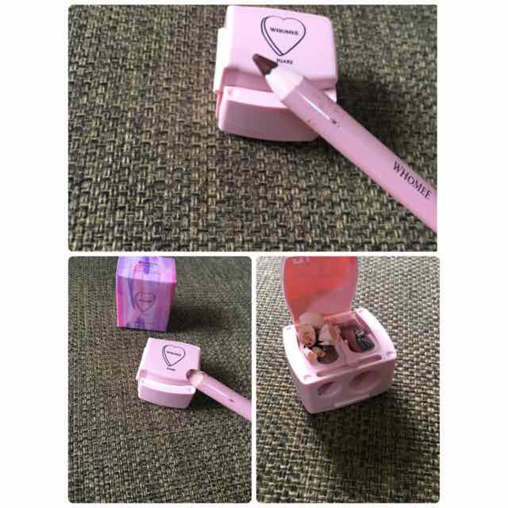 ダブルペンシルシャープナー/WHOMEE/その他化粧小物を使ったクチコミ（3枚目）