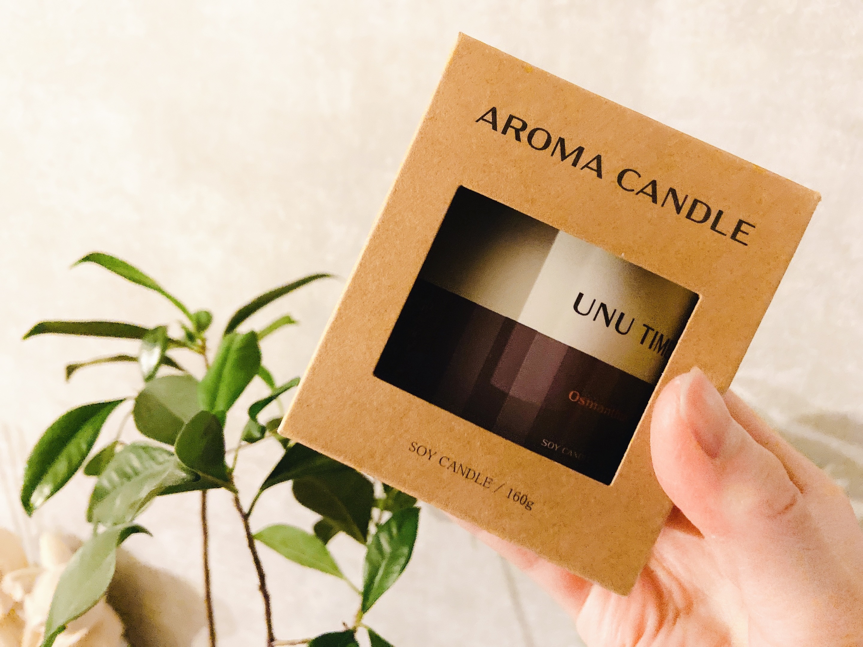 アロマキャンドル 金木犀の香り/UNU TIME/アロマキャンドルを使ったクチコミ（2枚目）