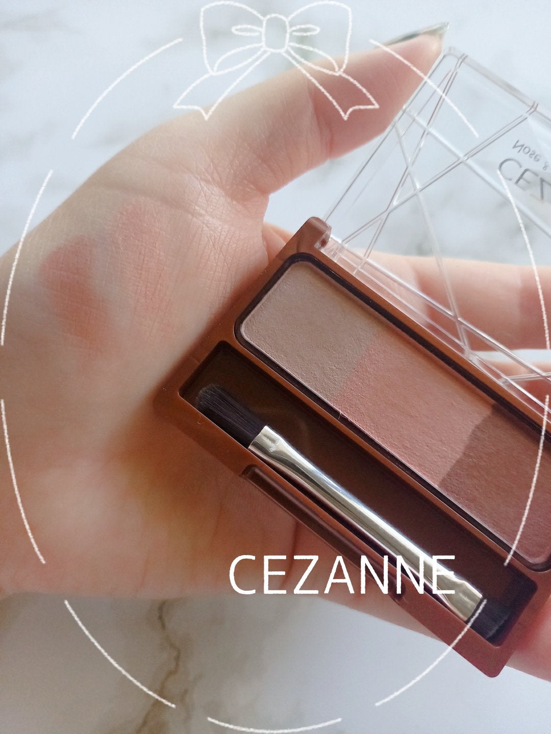 ノーズ&アイブロウパウダー/CEZANNE/パウダーアイブロウを使ったクチコミ(1枚目)