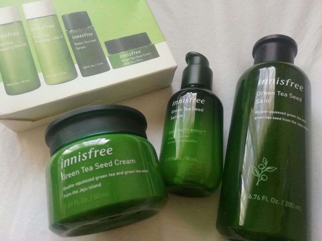 グリーンティーシード クリーム/innisfree/フェイスクリームを使ったクチコミ（2枚目）