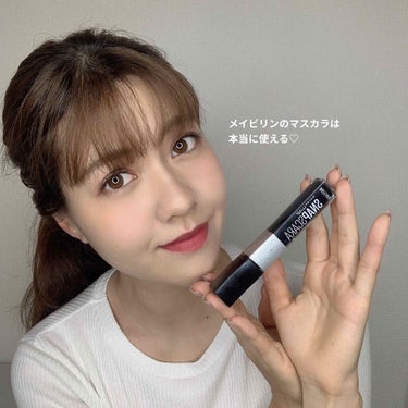 スナップスカラ 01 ブラック/MAYBELLINE NEW YORK/マスカラを使ったクチコミ（1枚目）