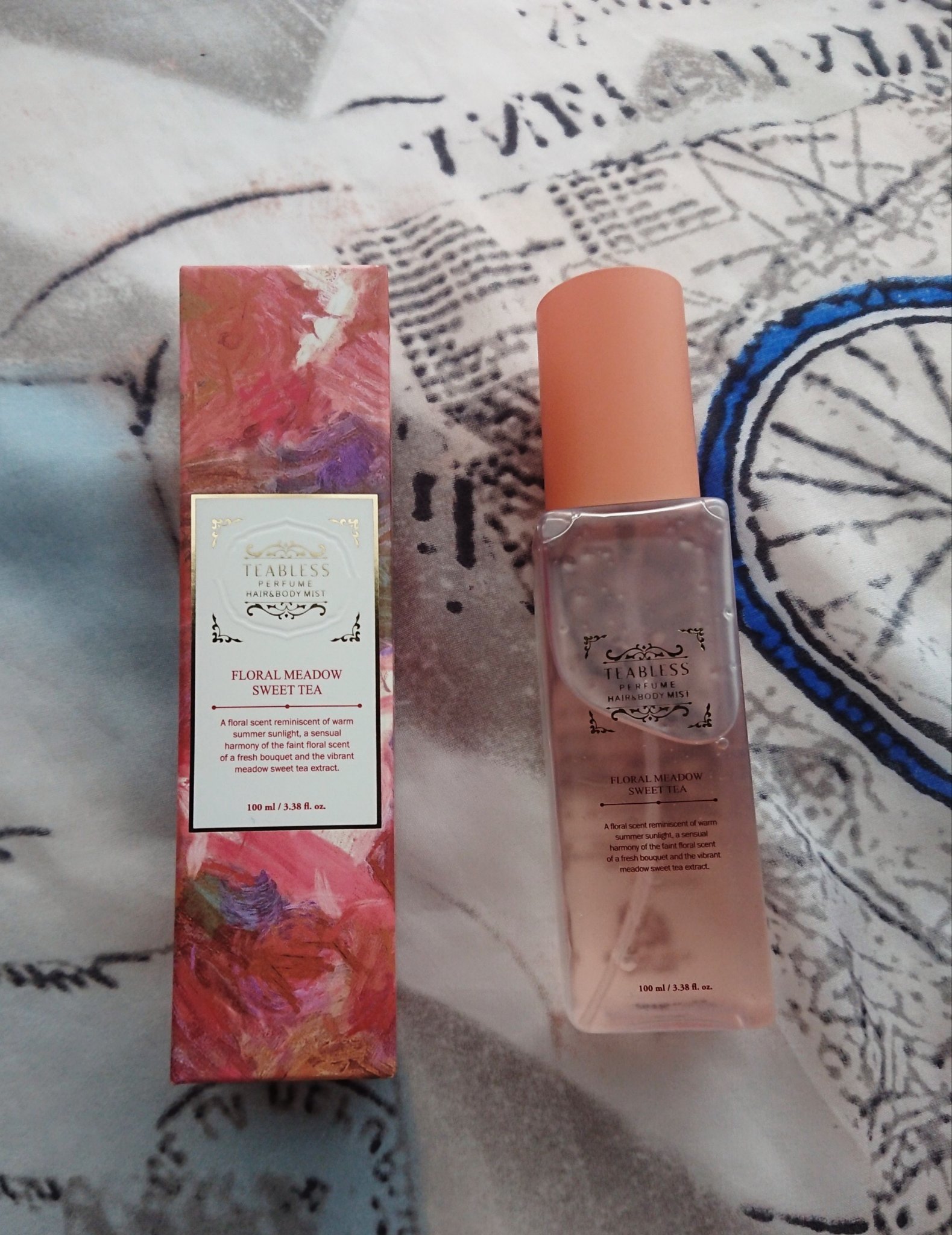 パヒュームヘア&ボディミスト フローラルメドウスウィートティー/TEABLESS/ヘアミストを使ったクチコミ（1枚目）