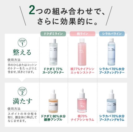 シラカバ70%水分ブースティングセラム/Anua/美容液を使ったクチコミ(2枚目)