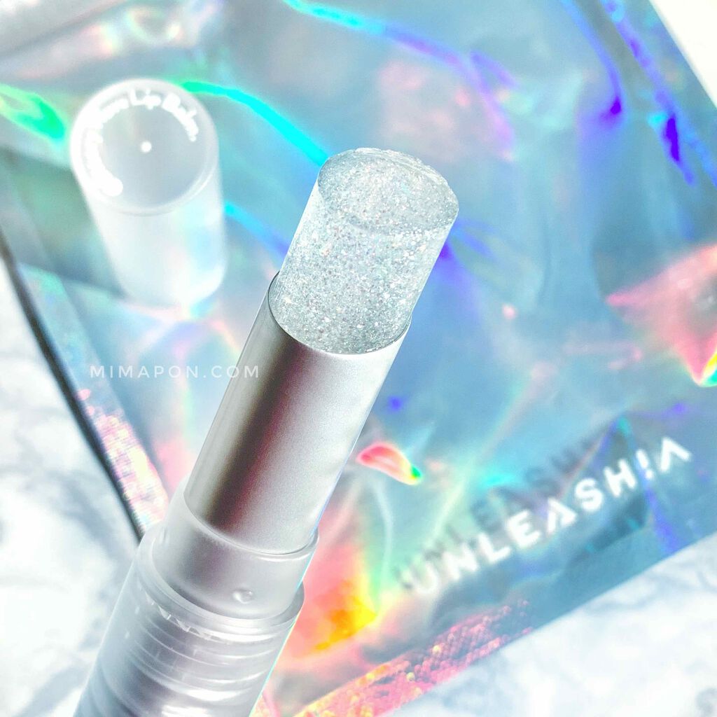 グリッタリーウェブリップバーム/unleashia/リップケアを使ったクチコミ（3枚目）