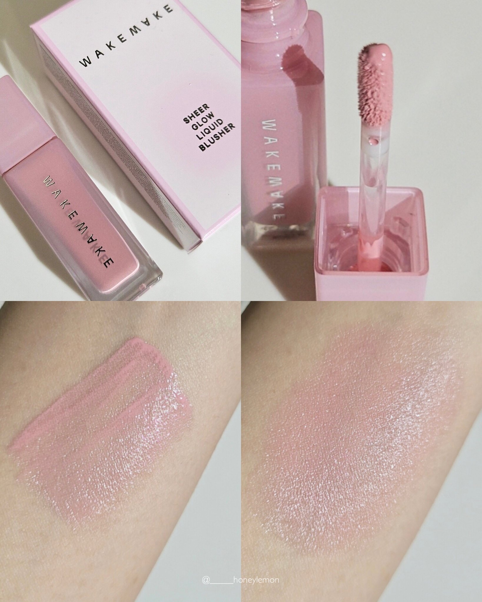 シアーグロウリキッドブラッシャー/wakemake/リキッドチークを使ったクチコミ（3枚目）