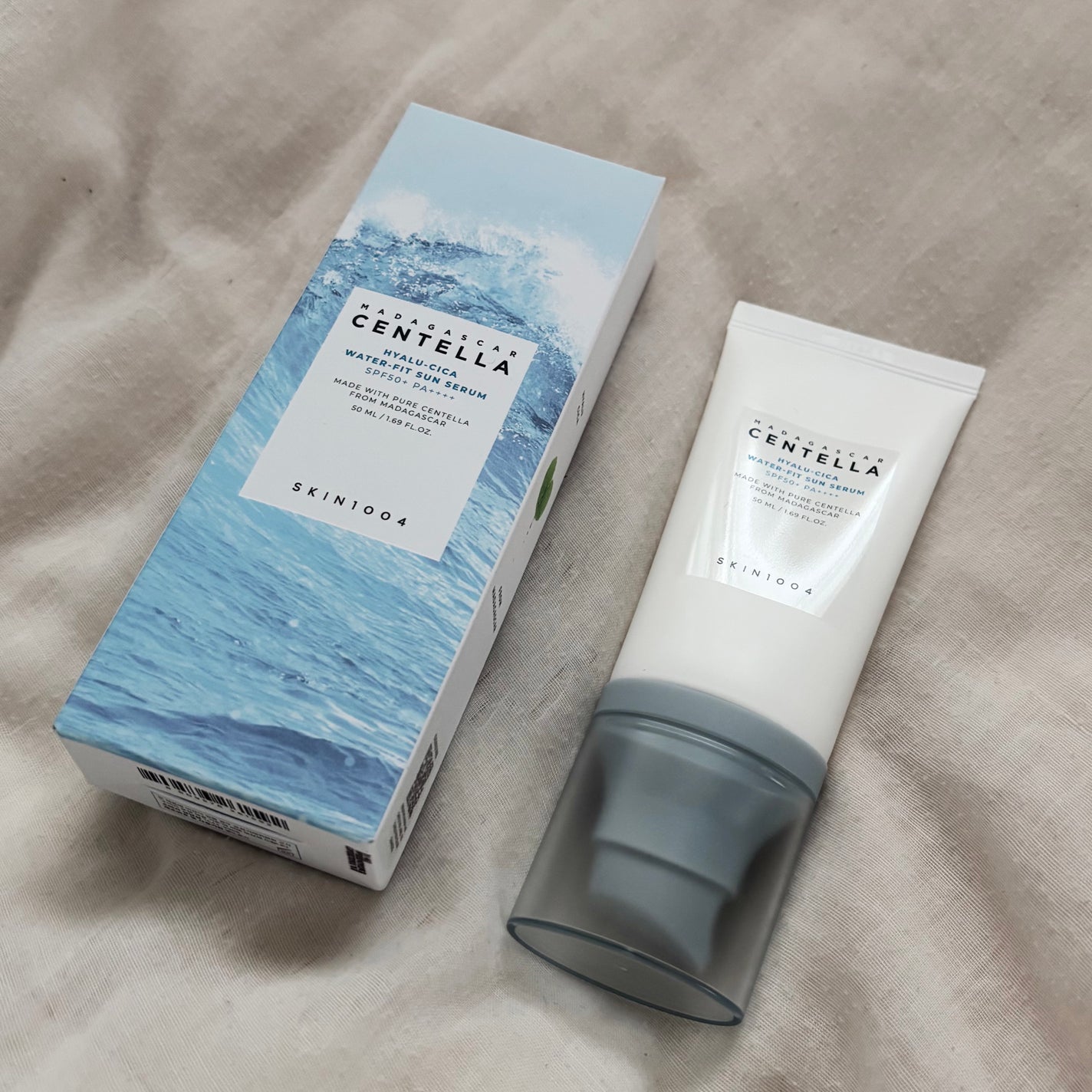 ヒアルーシカ ウォーターフィット サンセラム/SKIN1004/日焼け止めローションを使ったクチコミ(1枚目)